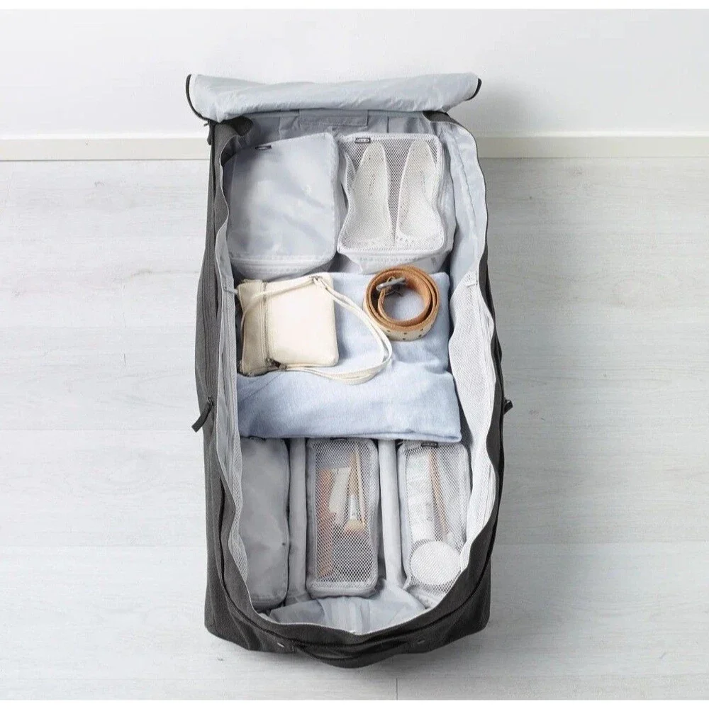 IKEA Forenkla Roller Carry On Bag Travel Luggage 15x11x31 Dark Gray Minimalist